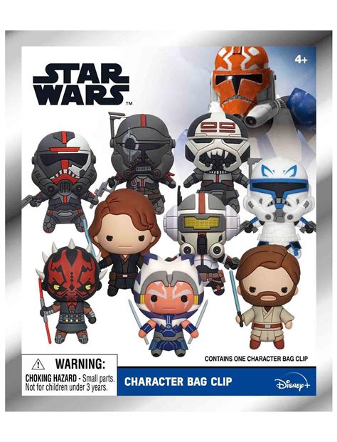 clone wars bag clip|Star Wars: The Clone Wars Blind Bag Figural Bag Clip.